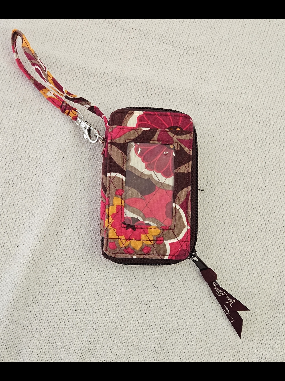 Vera Bradley Wallet Wristlet Mocha Rouge